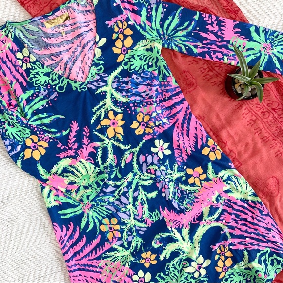 Lilly Pulitzer All A Glow Erin Dress Indigo XXS - Picture 3 of 14